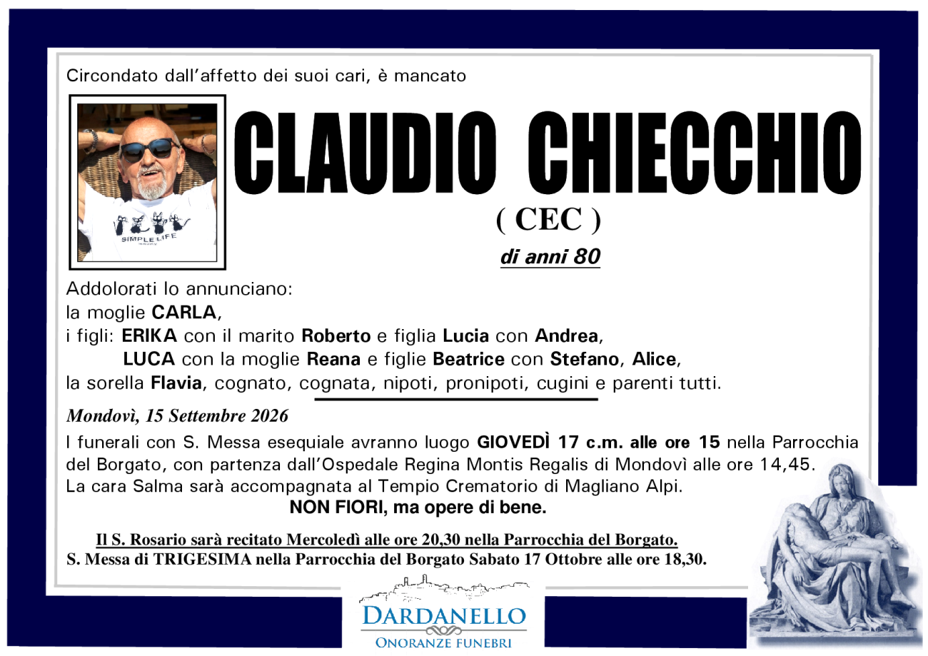 CLAUDIO CHIECCHIO